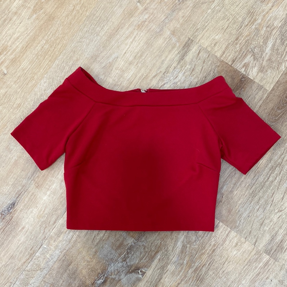 Red Crop Top